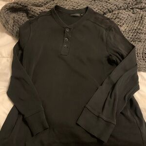 Ralph Lauren Black Long-Sleeve Henley Shirt